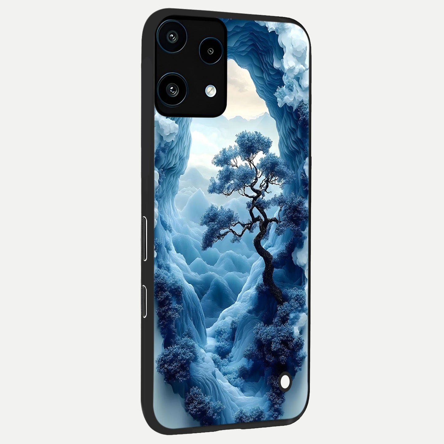Frozen Serenity Gate back cover For Nothing Phone 3A Lite slim fit glass case with vibrant aesthetic design