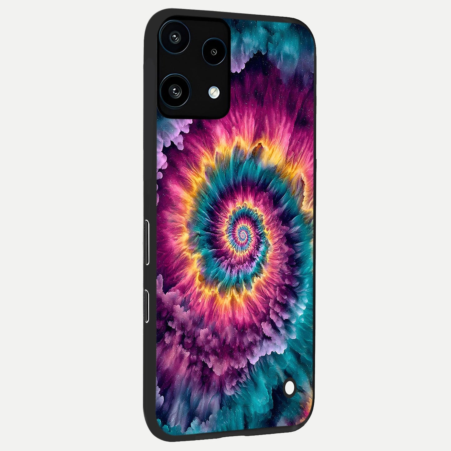 Galactic Spiral Burst back cover For Nothing Phone 3A Lite slim fit glass case with vibrant aesthetic design