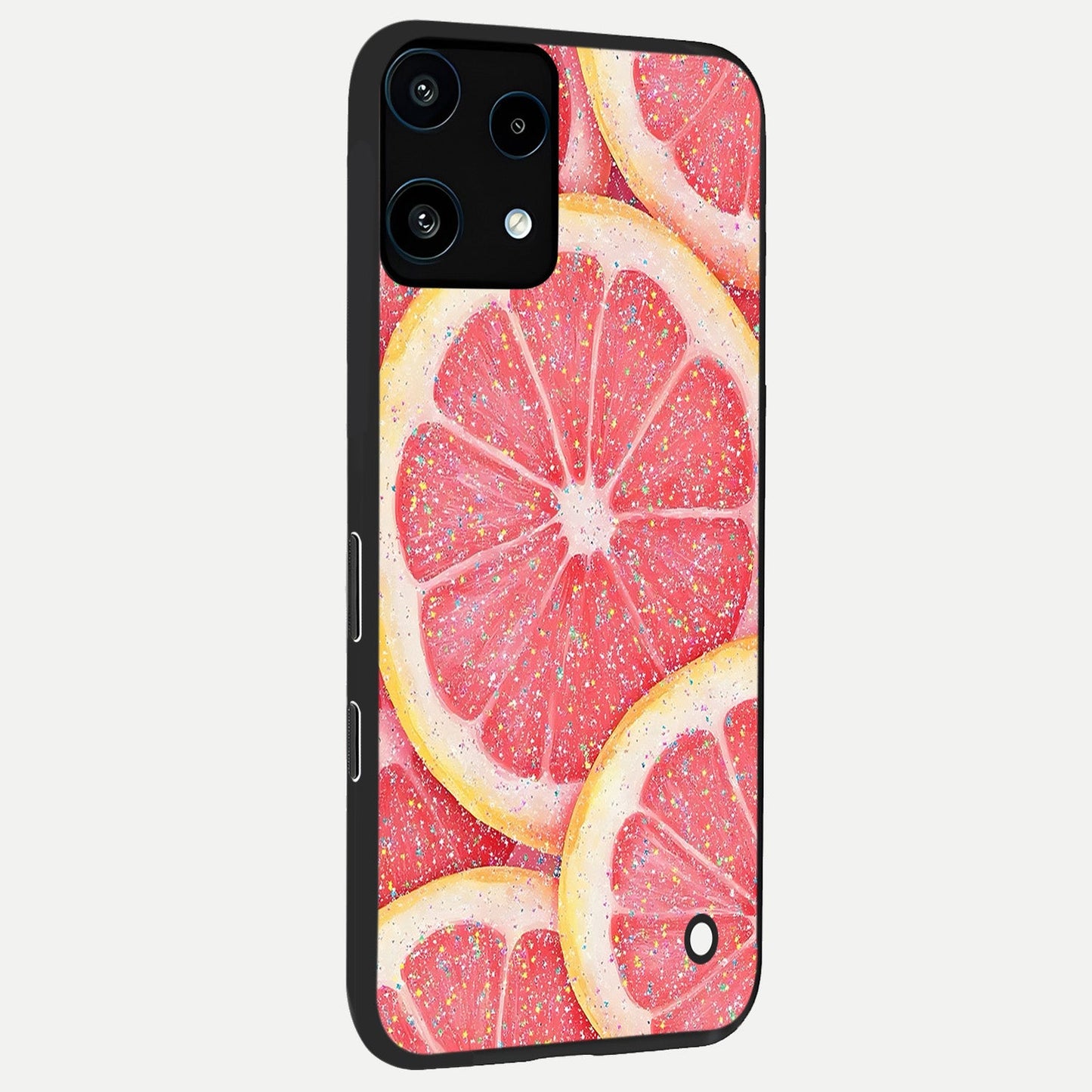 Glitter Grapefruit back cover For Nothing Phone 3A Lite slim fit glass case with vibrant aesthetic design