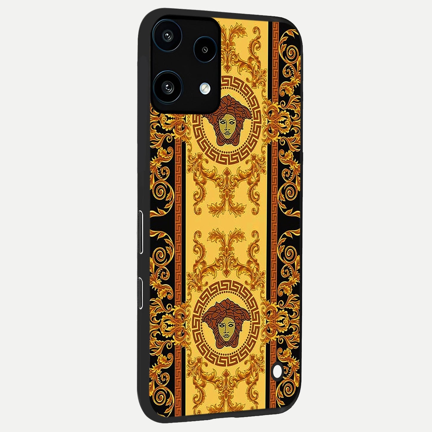 Golden Royal Heritage back cover For Nothing Phone 3A Lite slim fit glass case with vibrant aesthetic design