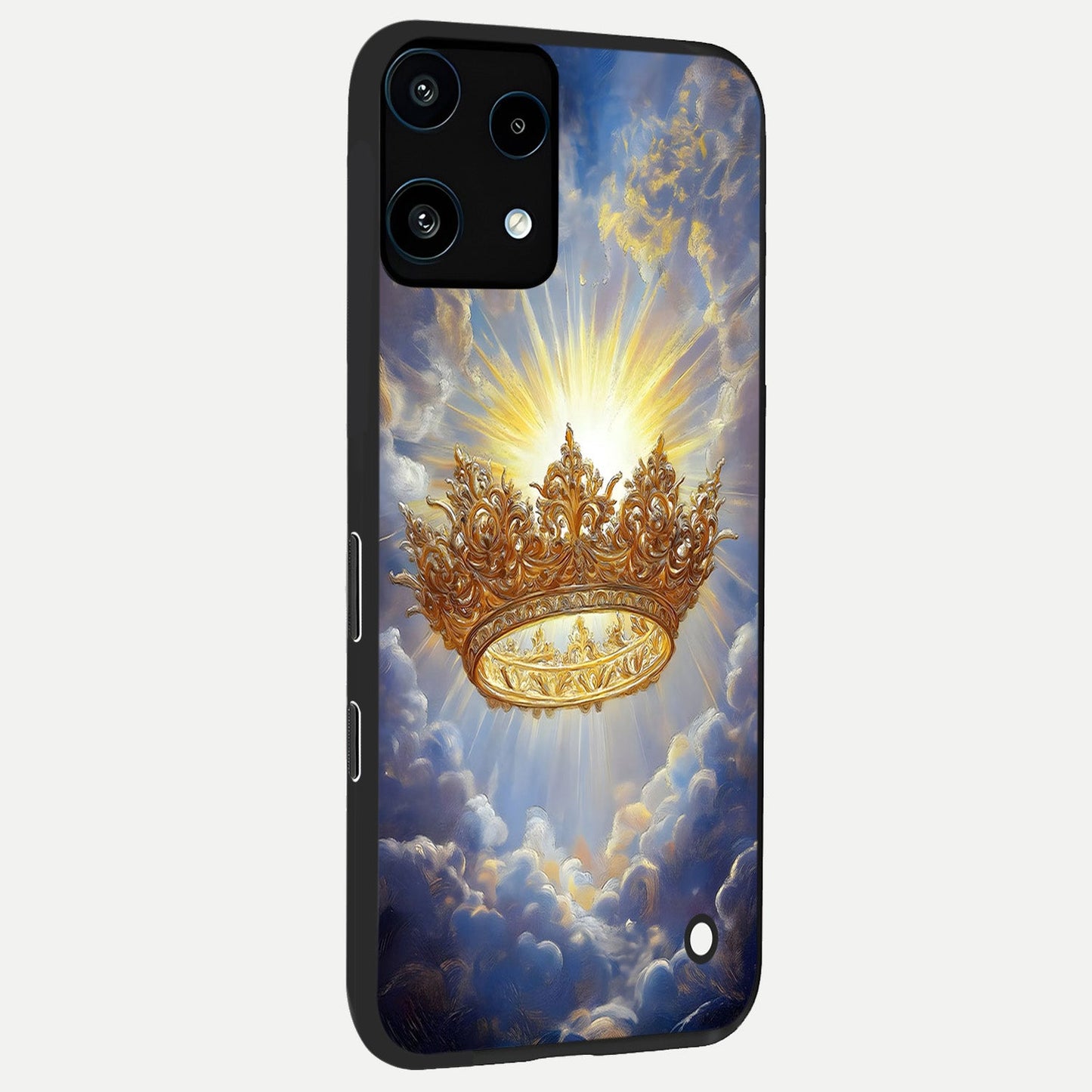 Heavenly Crown Light back cover For Nothing Phone 3A Lite slim fit glass case with vibrant aesthetic design