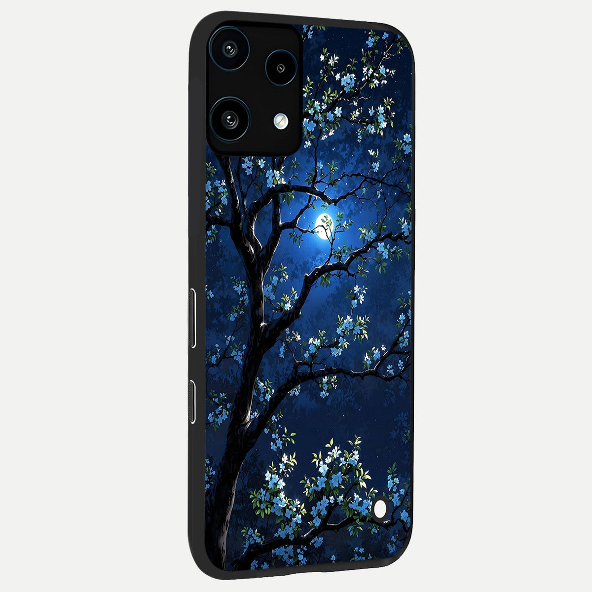 Mystic Floral Night back cover For Nothing Phone 3A Lite slim fit glass case with vibrant aesthetic design