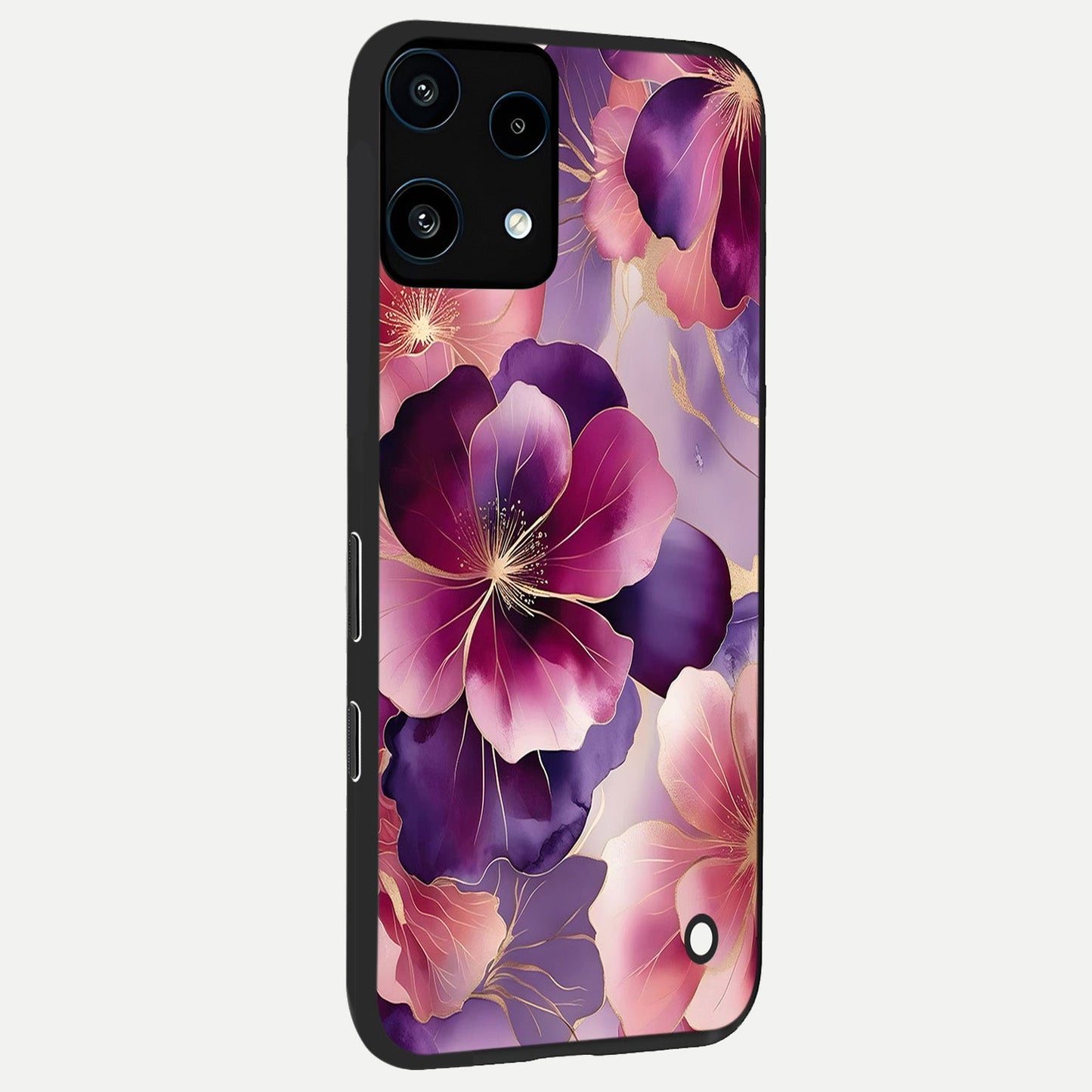 Pink Bouquet Florals back cover For Nothing Phone 3A Lite slim fit glass case with vibrant aesthetic design