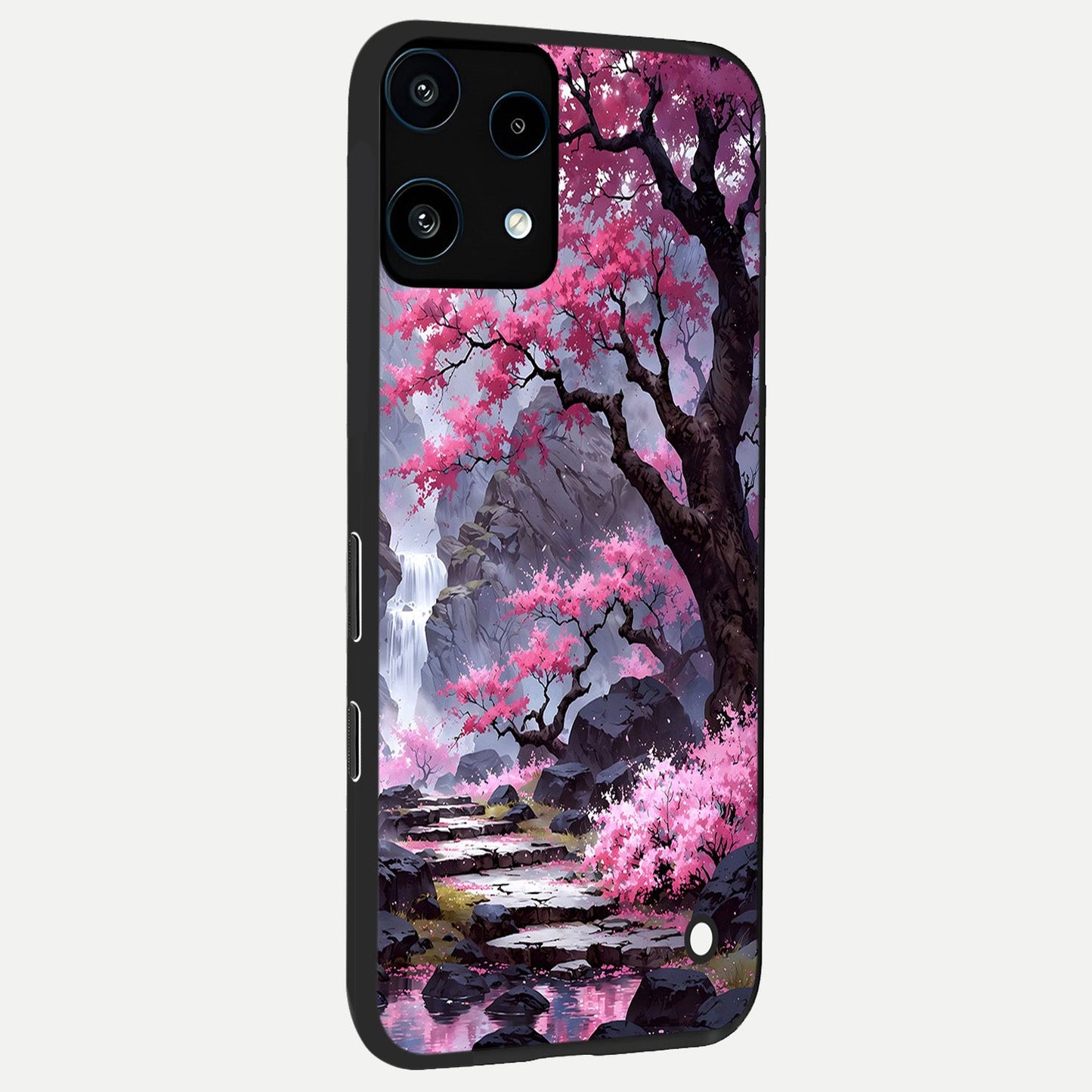Pink Sunflower Glow back cover For Nothing Phone 3A Lite slim fit glass case with vibrant aesthetic design