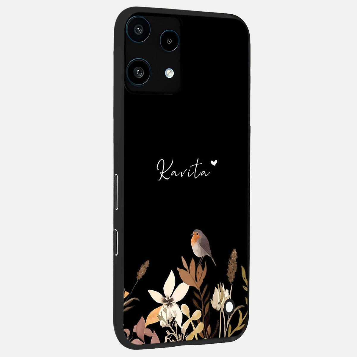 Quiet Garden Tune Custom Name back cover For Nothing Phone 3A Lite slim fit glass case with vibrant aesthetic design