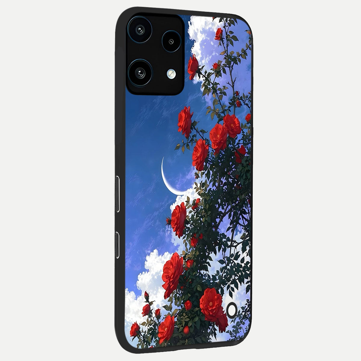 Rose Drift Flowers back cover For Nothing Phone 3A Lite slim fit glass case with vibrant aesthetic design
