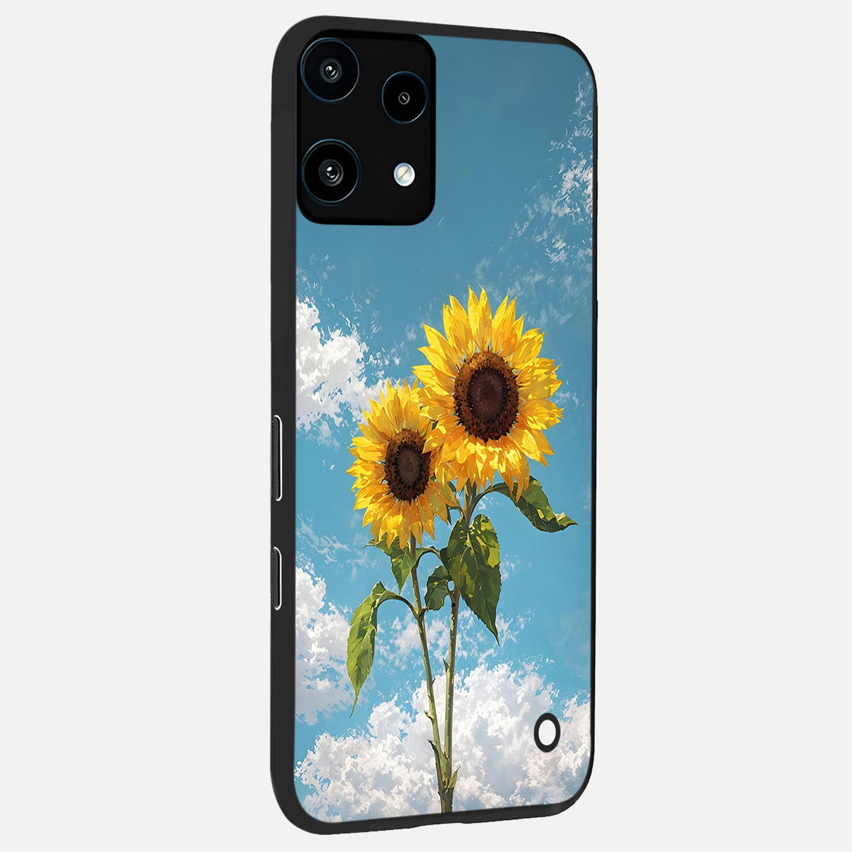 Sunlit Daisy Glow back cover For Nothing Phone 3A Lite slim fit glass case with vibrant aesthetic design