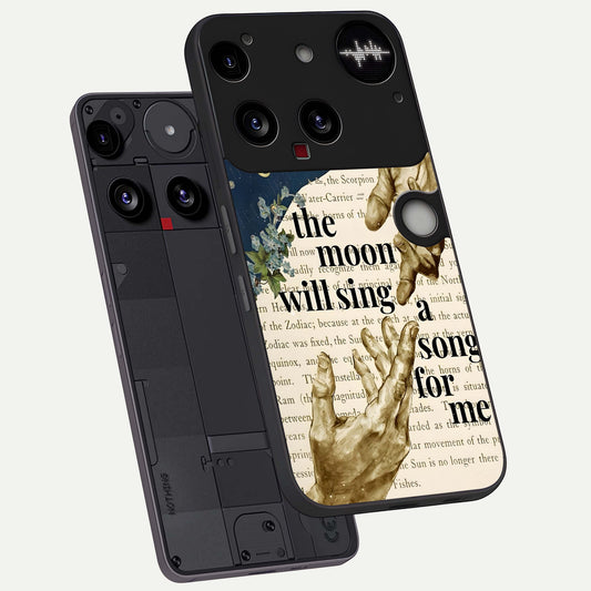 Aesthetic Divine phone case For Nothing Phone 3 showing premium glass back cover with detailed artwork