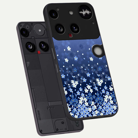 Blue Starry phone case For Nothing Phone 3 showing premium glass back cover with detailed artwork