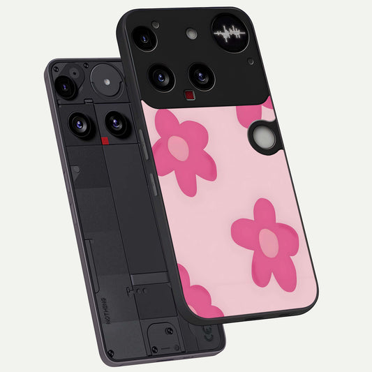 Candy Bloom Dreams phone case For Nothing Phone 3 showing premium glass back cover with detailed artwork