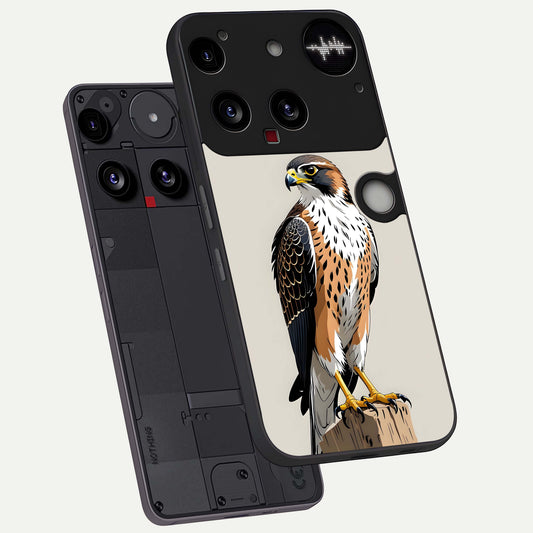 Clever Eagle phone case For Nothing Phone 3 showing premium glass back cover with detailed artwork