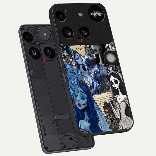 Corpse Bride Posters phone case For Nothing Phone 3 showing premium glass back cover with detailed artwork