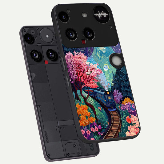 Digital Art phone case For Nothing Phone 3 showing premium glass back cover with detailed artwork