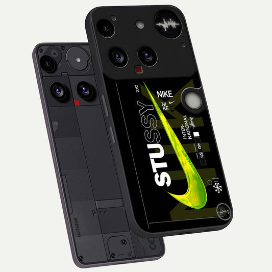 Neon Street Edition phone case For Nothing Phone 3 showing premium glass back cover with detailed artwork