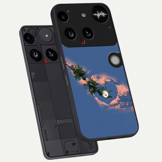 Sky Under Tree phone case For Nothing Phone 3 showing premium glass back cover with detailed artwork