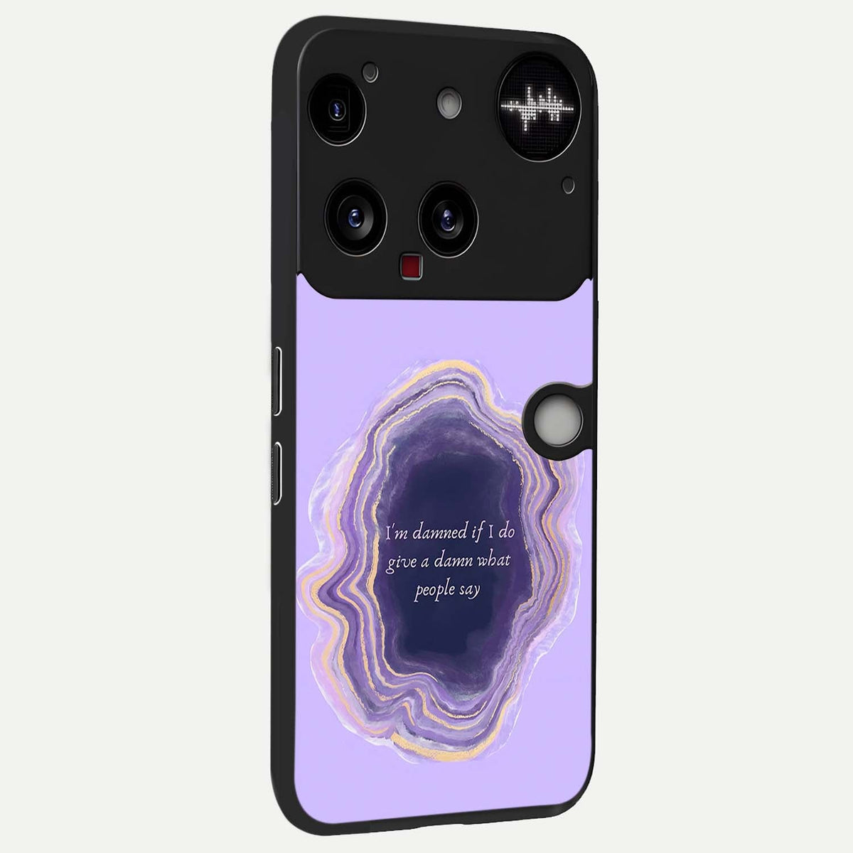Damned People Quote back cover For Nothing Phone 3 slim fit glass case with vibrant aesthetic design
