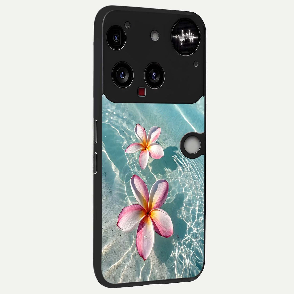 Floating Bloom Bliss back cover For Nothing Phone 3 slim fit glass case with vibrant aesthetic design