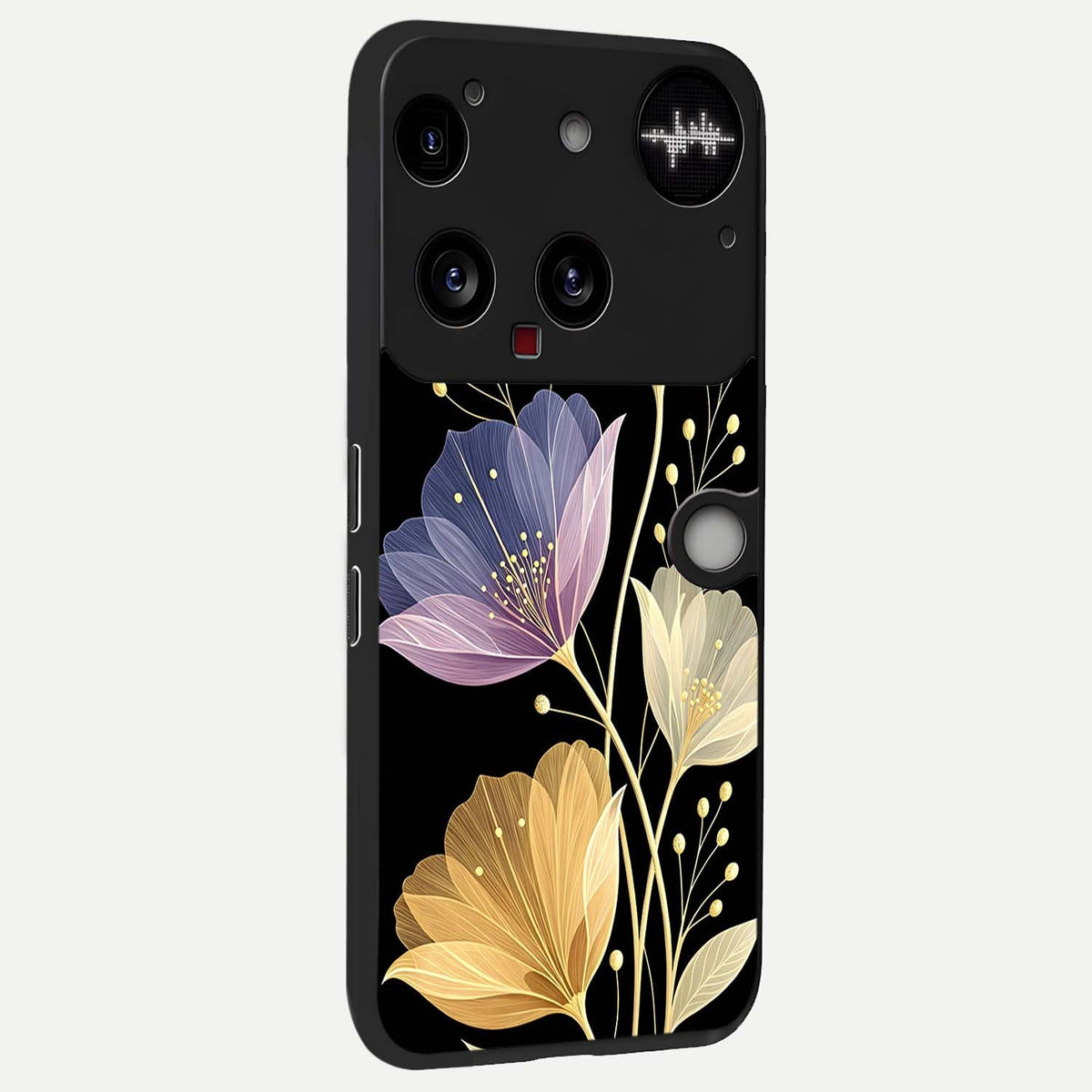 Flower Bloom Glow back cover For Nothing Phone 3 slim fit glass case with vibrant aesthetic design
