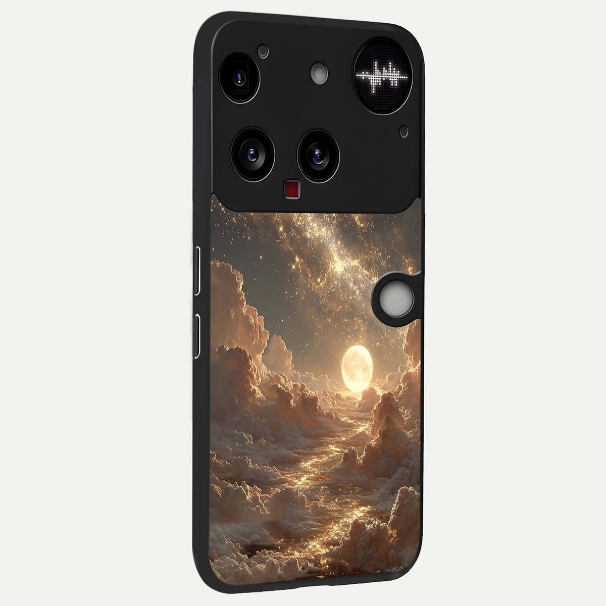 Golden Sky Dream back cover For Nothing Phone 3 slim fit glass case with vibrant aesthetic design