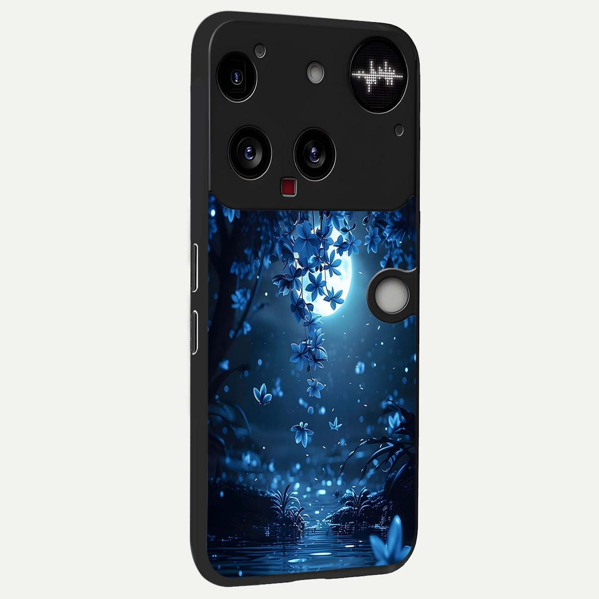 Moonlight Petal Dream back cover For Nothing Phone 3 slim fit glass case with vibrant aesthetic design