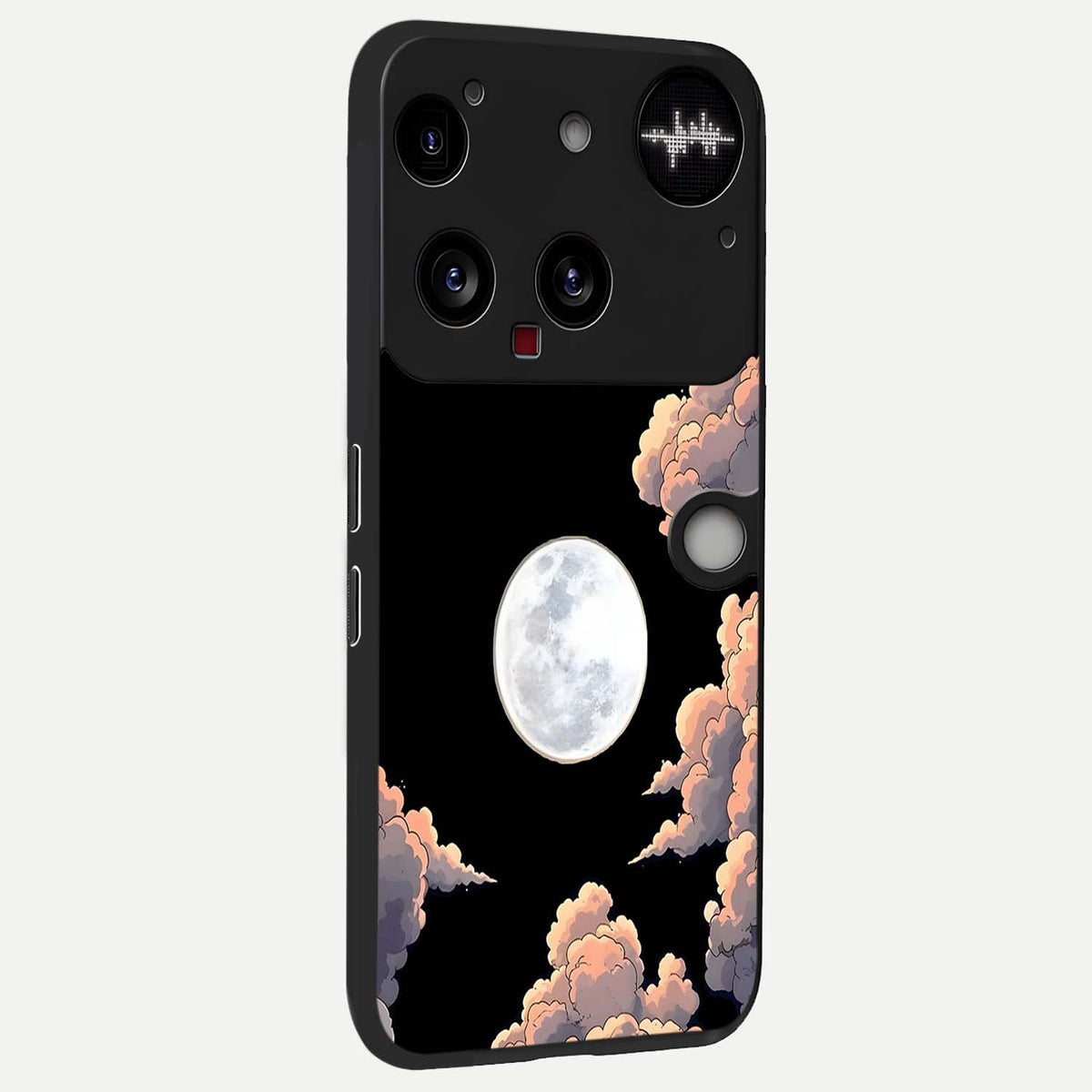 Shade Cloud Moon back cover For Nothing Phone 3 slim fit glass case with vibrant aesthetic design