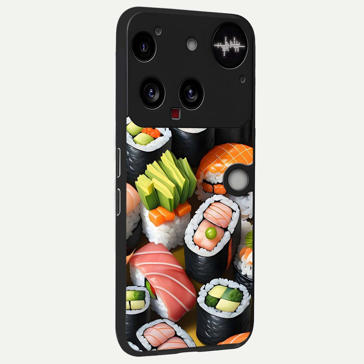 Sushi Food Pattern back cover For Nothing Phone 3 slim fit glass case with vibrant aesthetic design