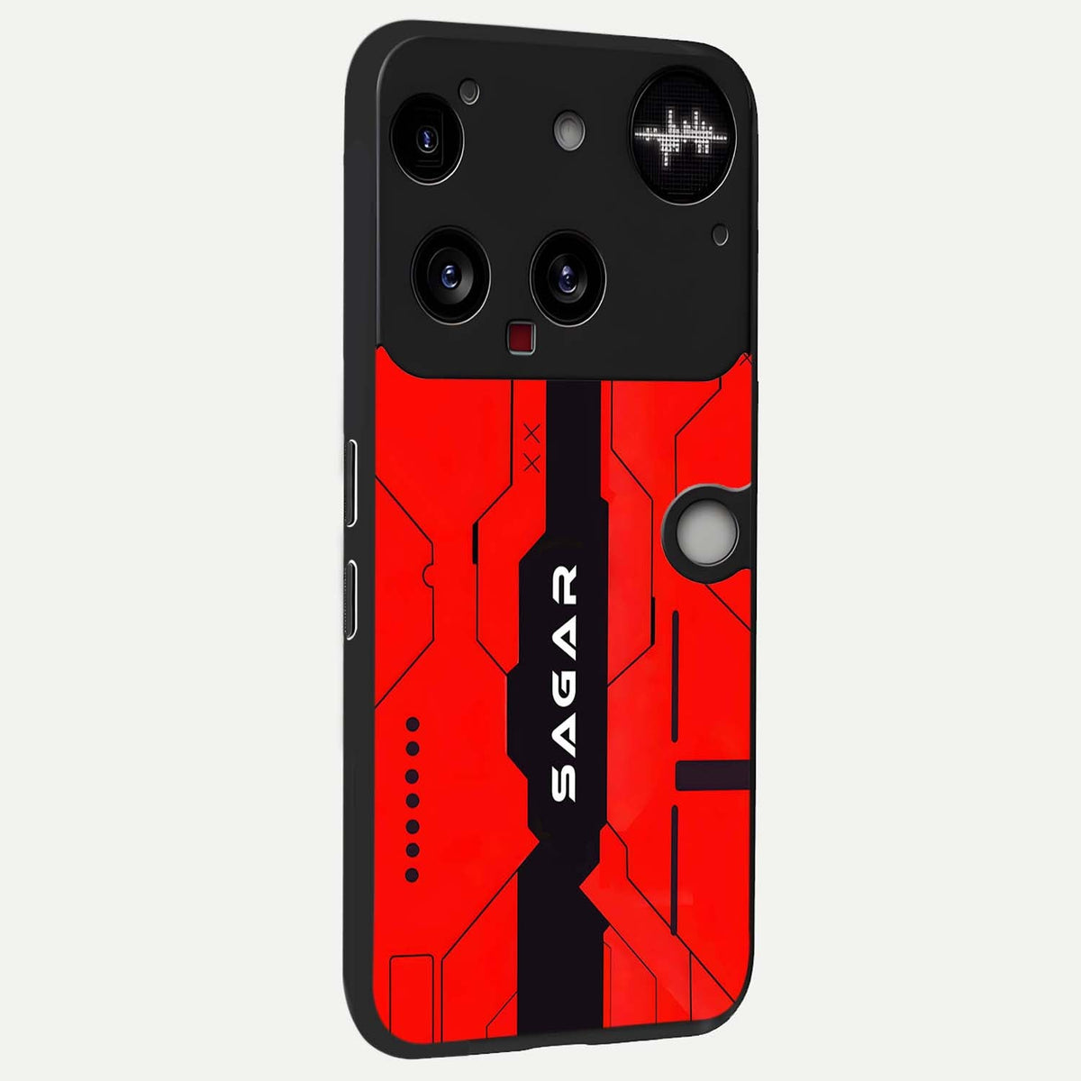 Voltage Rise CYBERPUNK Custom Name back cover For Nothing Phone 3 slim fit personalized glass case with bold cyberpunk design