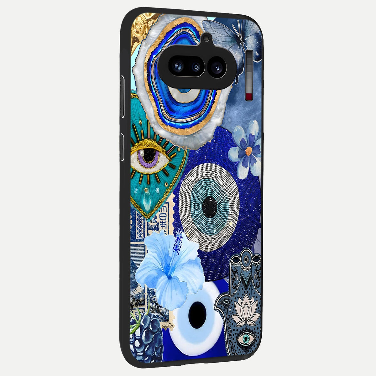 Celestial Blue Vision back cover For Nothing Phone 4A slim fit glass case with vibrant aesthetic design