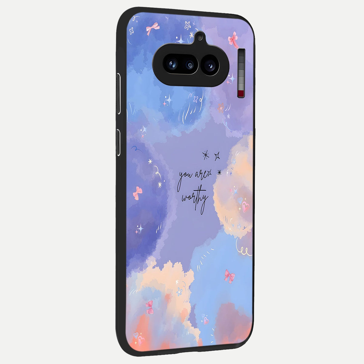 Celestial Cloud Magic back cover For Nothing Phone 4A slim fit glass case with vibrant aesthetic design