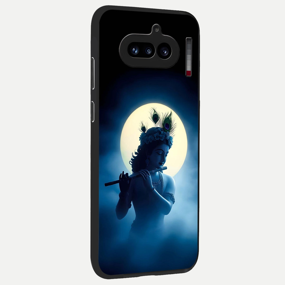 Divine Moon Flute back cover For Nothing Phone 4A slim fit glass case with vibrant aesthetic design