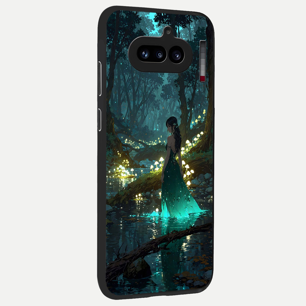 Enchanted Forest Glow back cover For Nothing Phone 4A slim fit glass case with vibrant aesthetic design