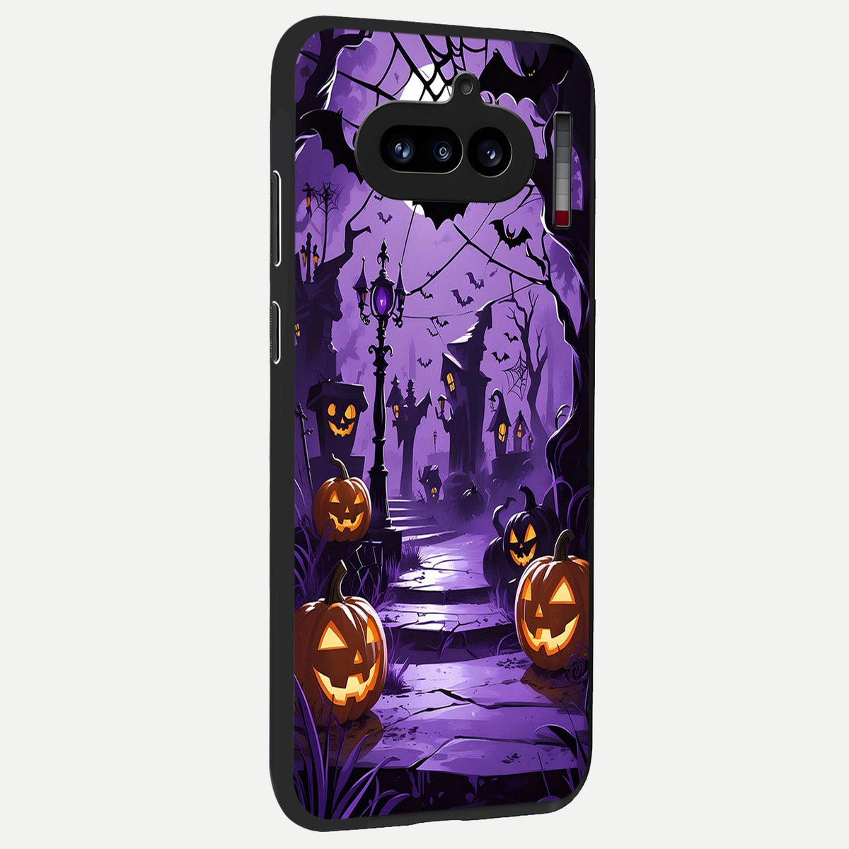 Pumpkin Patch Halloween back cover For Nothing Phone 4A slim fit glass case with vibrant aesthetic design