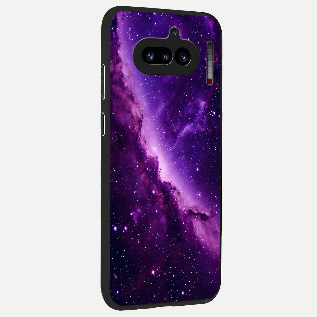 Purple Shade Sky back cover For Nothing Phone 4A slim fit glass case with vibrant aesthetic design