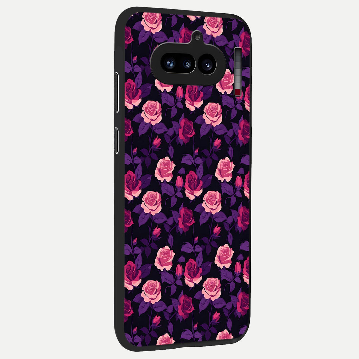 Rose Garden Twilight back cover For Nothing Phone 4A slim fit glass case with vibrant aesthetic design