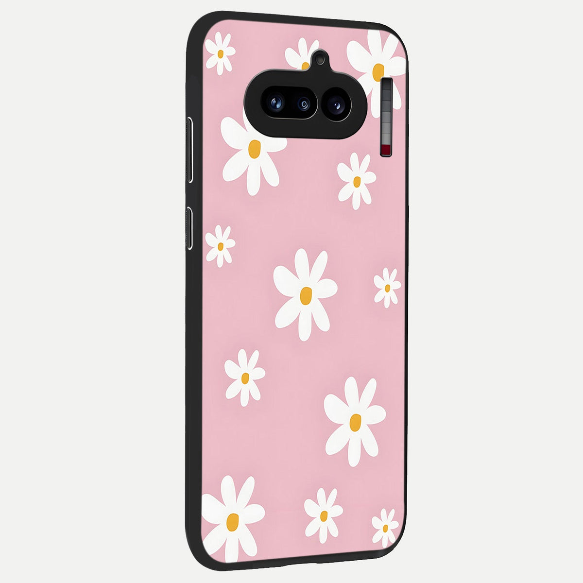 Soft Daisy Bliss back cover For Nothing Phone 4A slim fit glass case with vibrant aesthetic design