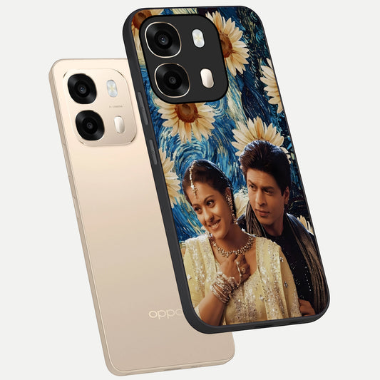 Eternal Love Story phone case For Oppo A6 showing premium glass back cover with detailed artwork