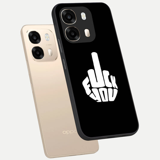 Rebel Mode On phone case For Oppo A6 showing premium glass back cover with detailed artwork