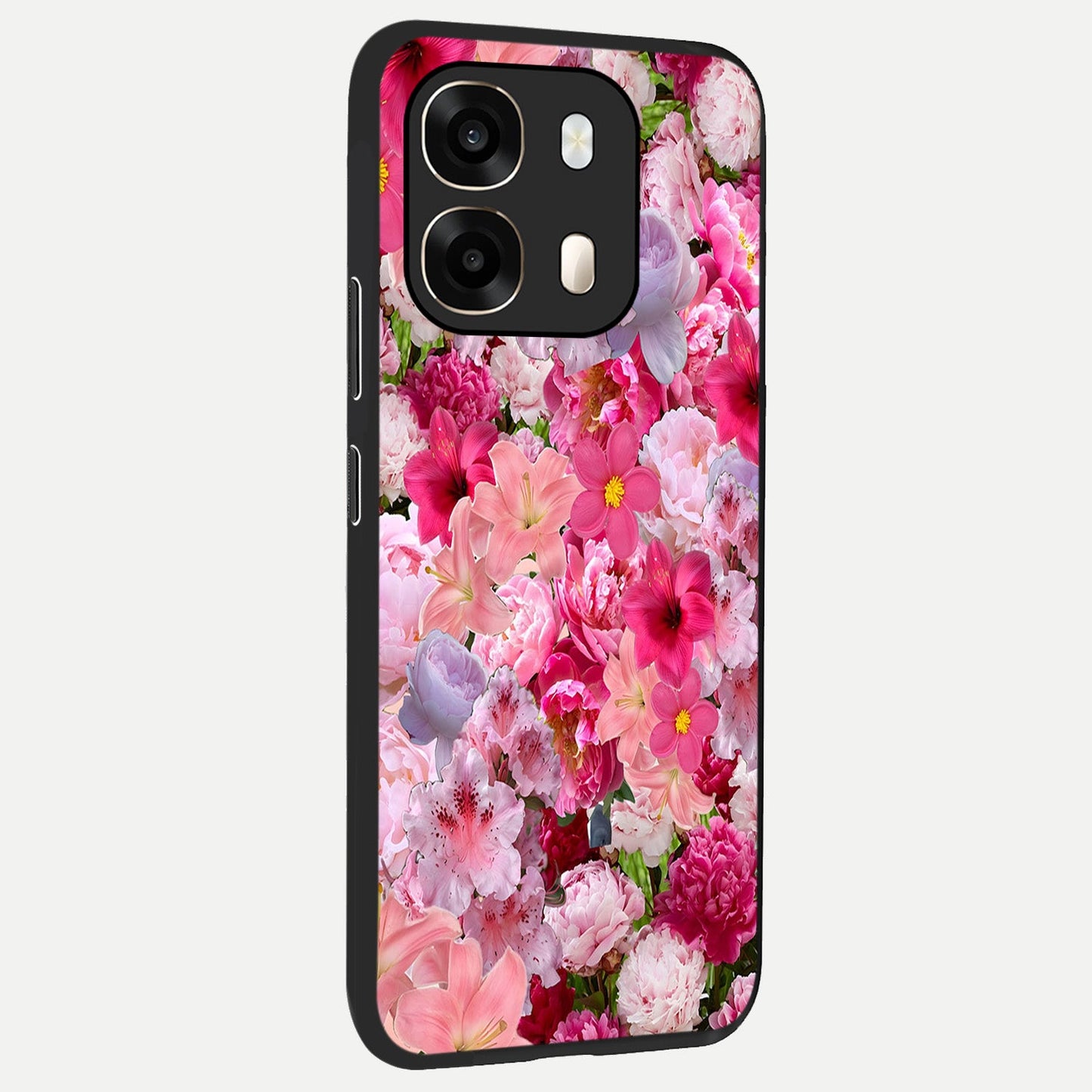 Bloom Crush Fantasy back cover For Oppo A6 slim fit glass case with vibrant aesthetic design