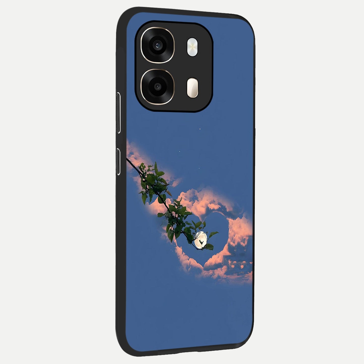 Sky Under Tree back cover For Oppo A6 slim fit glass case with vibrant aesthetic design