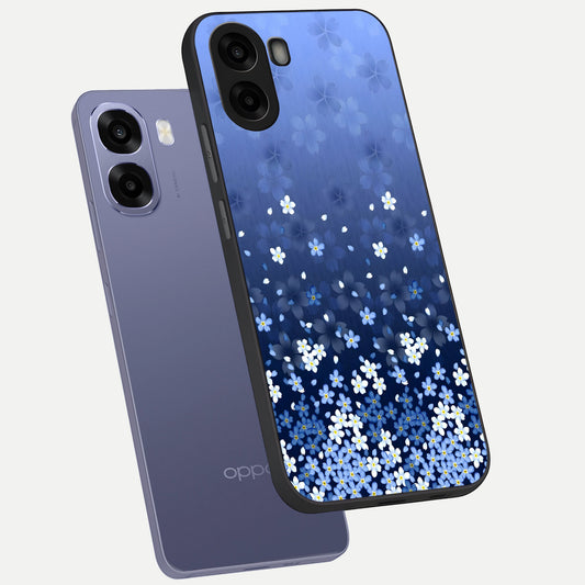 Blue Starry phone case For Oppo A6s showing premium glass back cover with detailed artwork