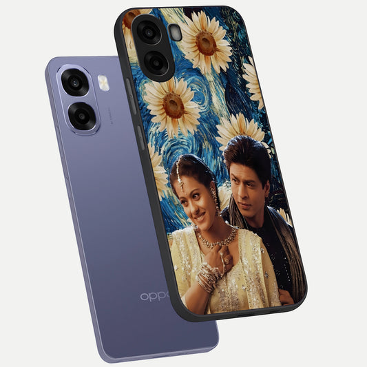 Eternal Love Story phone case For Oppo A6s showing premium glass back cover with detailed artwork