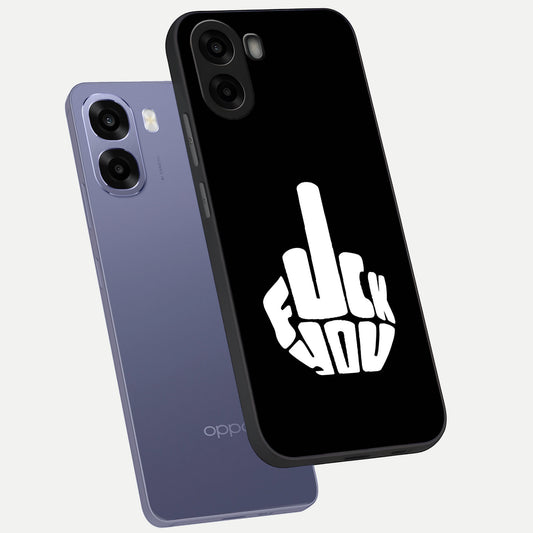 Rebel Mode On phone case For Oppo A6s showing premium glass back cover with detailed artwork