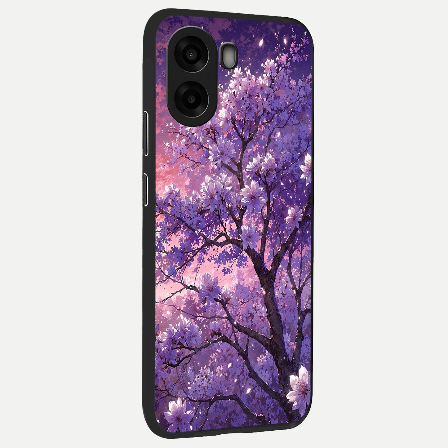 Blossom Tree back cover For Oppo A6s slim fit glass case with vibrant aesthetic design