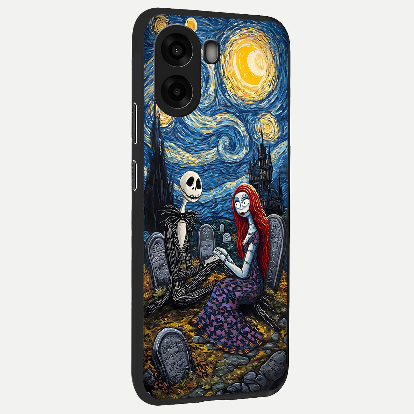 Eternal Night Love back cover For Oppo A6s slim fit glass case with vibrant aesthetic design