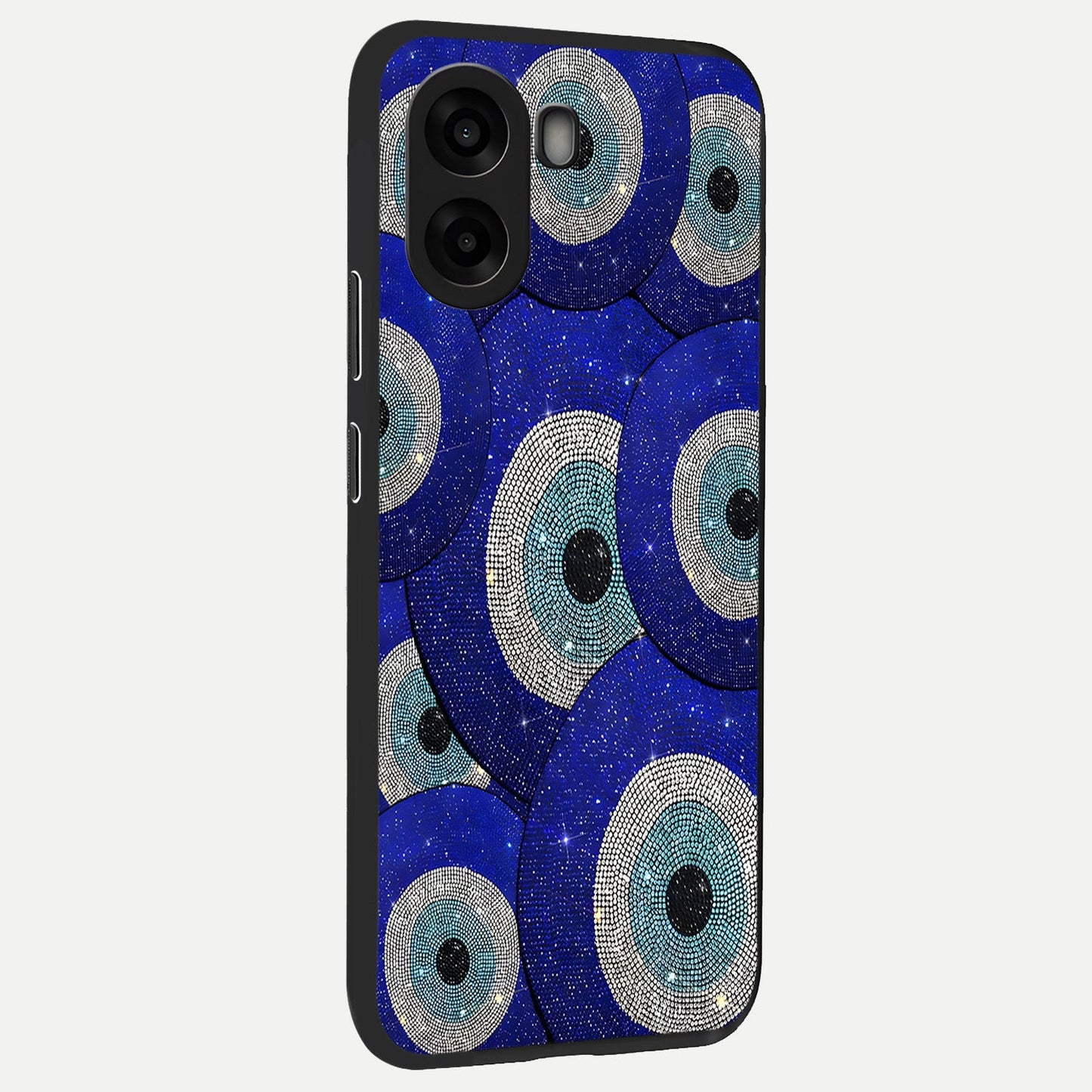 Galaxy Eye Flow back cover For Oppo A6s slim fit glass case with vibrant aesthetic design