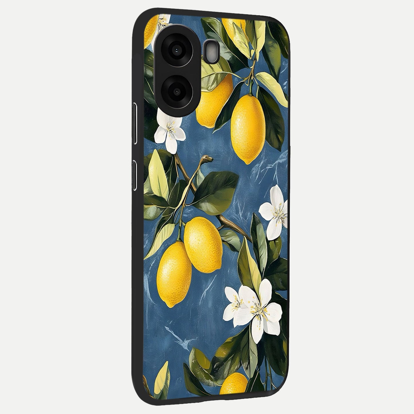 Lemon Dream Garden back cover For Oppo A6s slim fit glass case with vibrant aesthetic design