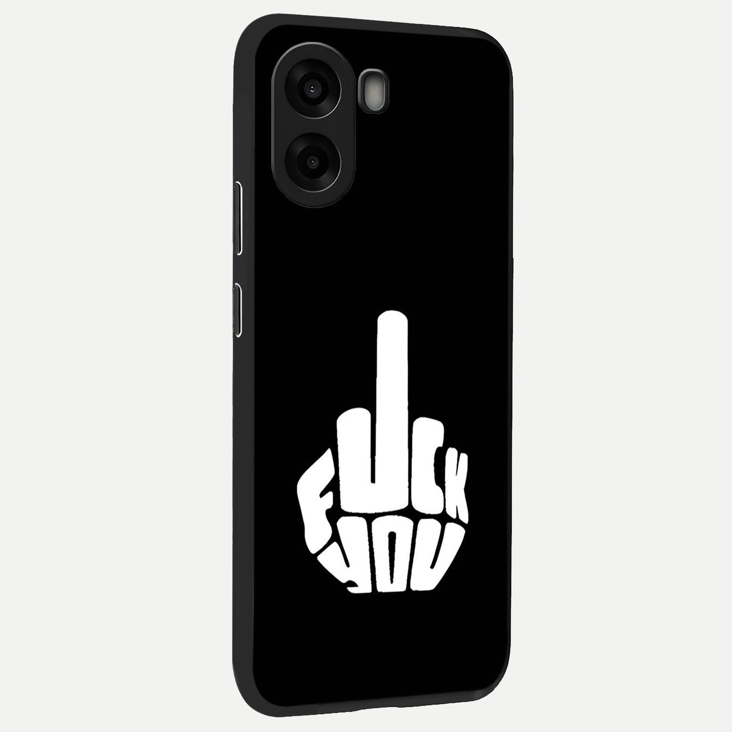 Rebel Mode On back cover For Oppo A6s slim fit glass case with vibrant aesthetic design
