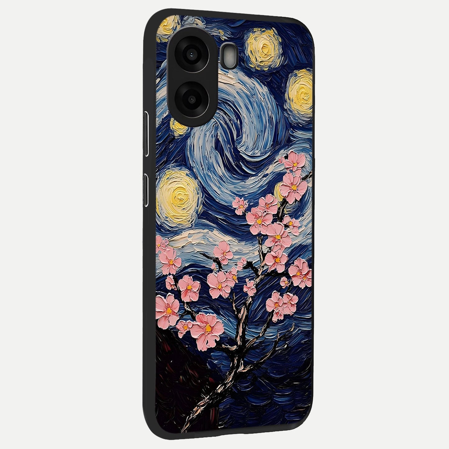 Van Gogh Scenery back cover For Oppo A6s slim fit glass case with vibrant aesthetic design