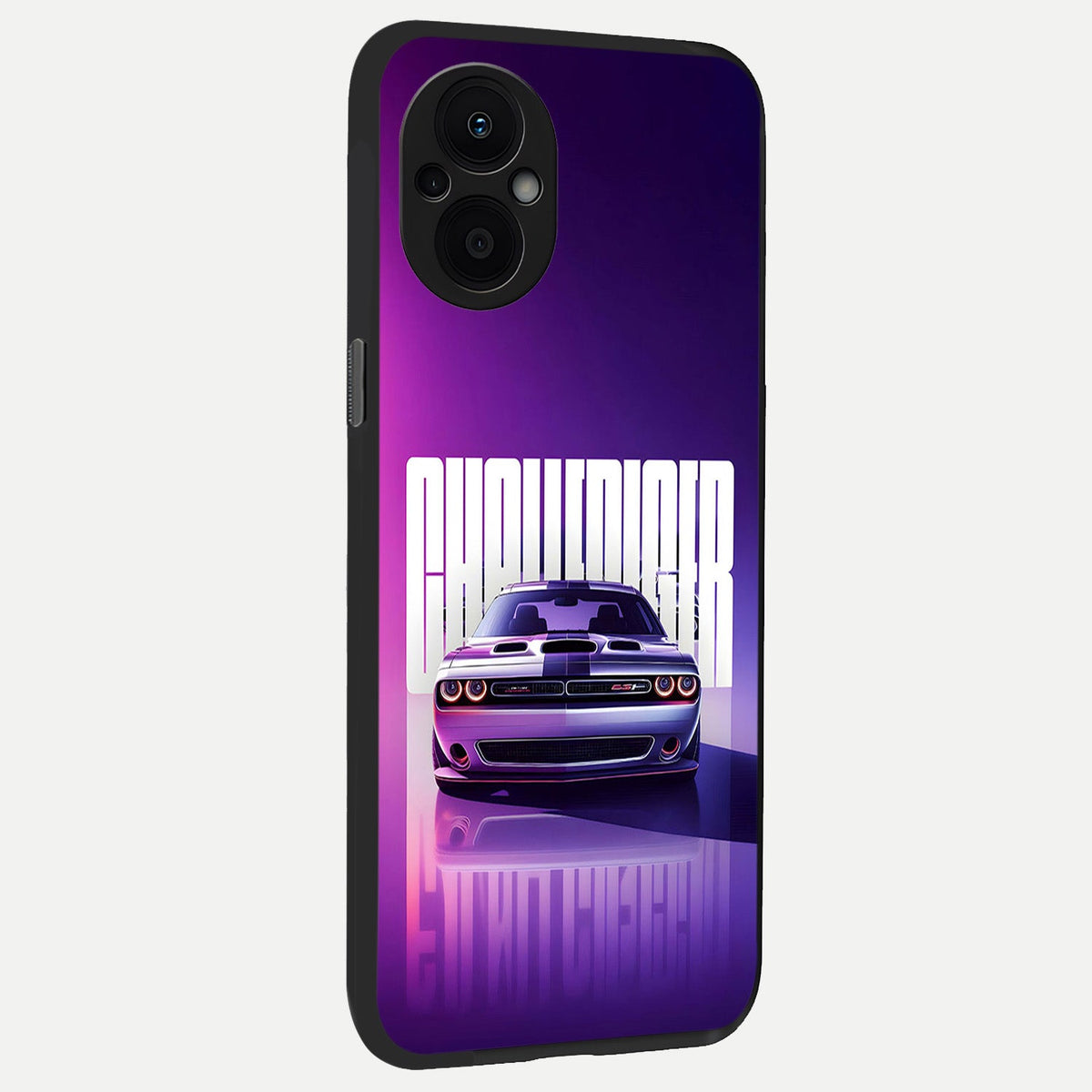 Midnight Muscle Ride back cover For Oppo F21 Pro 5G slim fit glass case with vibrant aesthetic design