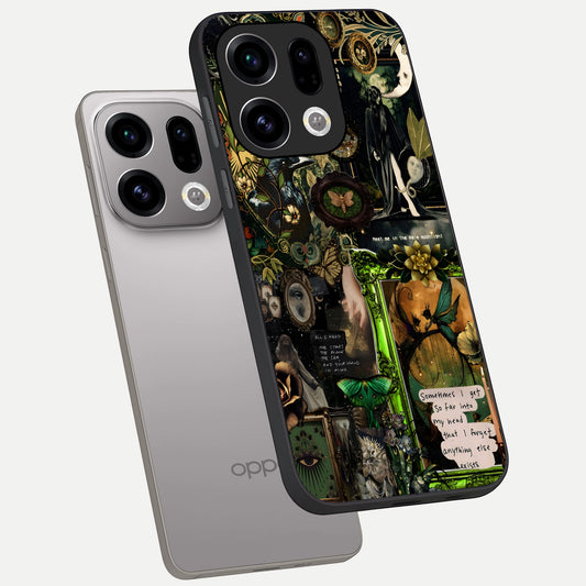 Mystic Woods Secret phone case For Oppo Find X9 showing premium glass back cover with detailed artwork